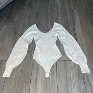 Abercrombie & Fitch XXS cream body suit